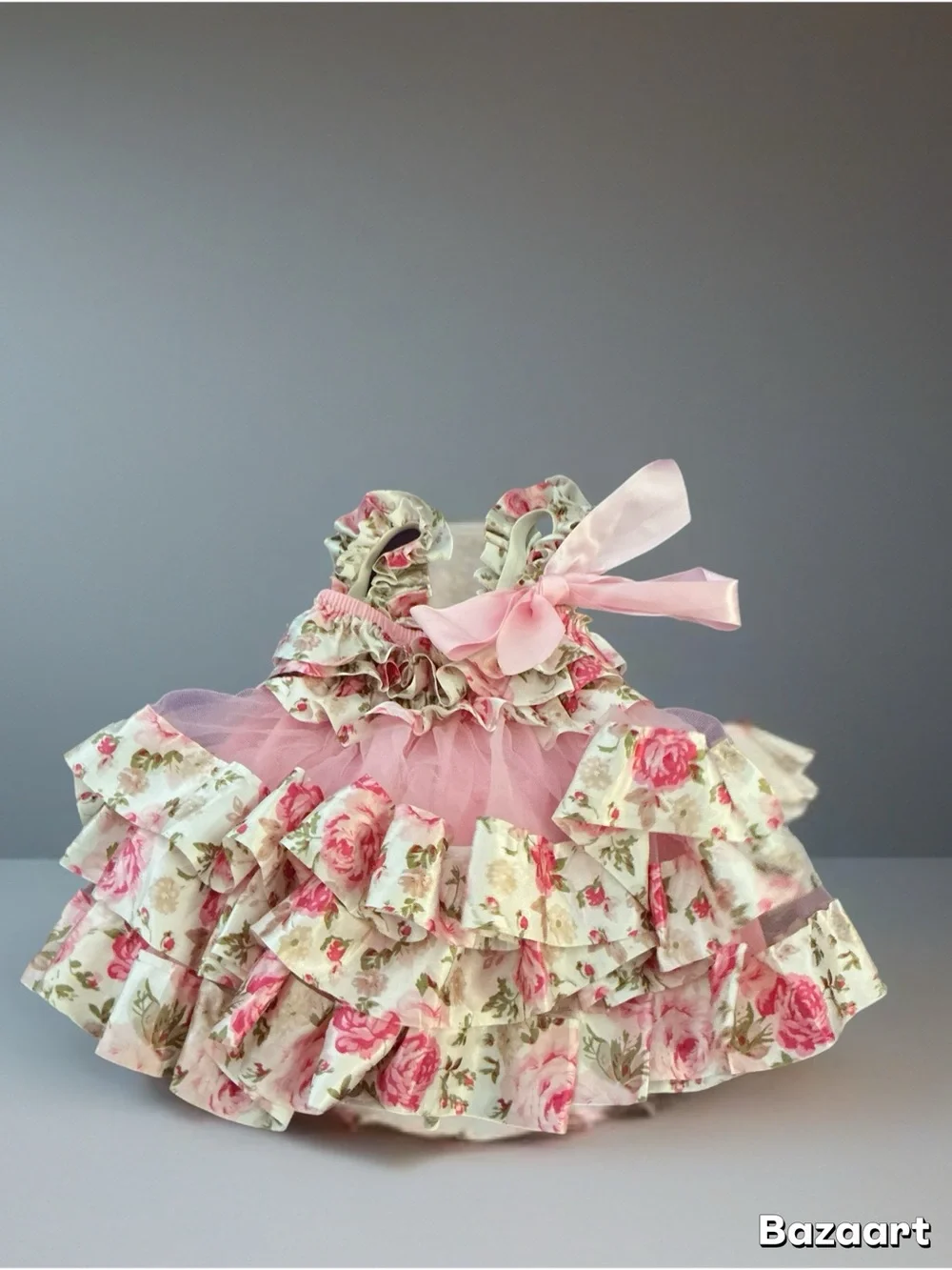 Infant Girls Springtime Dress & Bloomers Set 1134